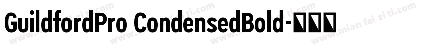 GuildfordPro CondensedBold字体转换